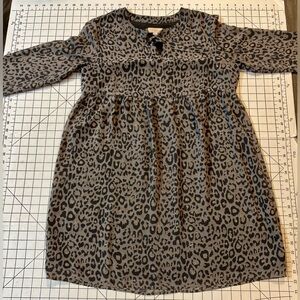 LOFT Outlet Women’s Size Small Long Sleeve Leopard Print Dress